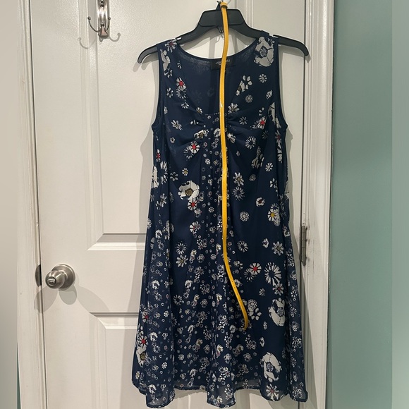 Jason Wu Midnight Blue Floral Mini Dress - Picture 1 of 5